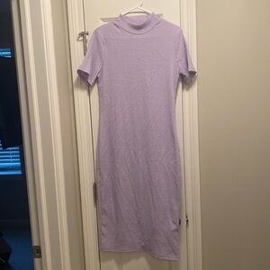 Brand New Lavender Mock Neck Dress SZ Large